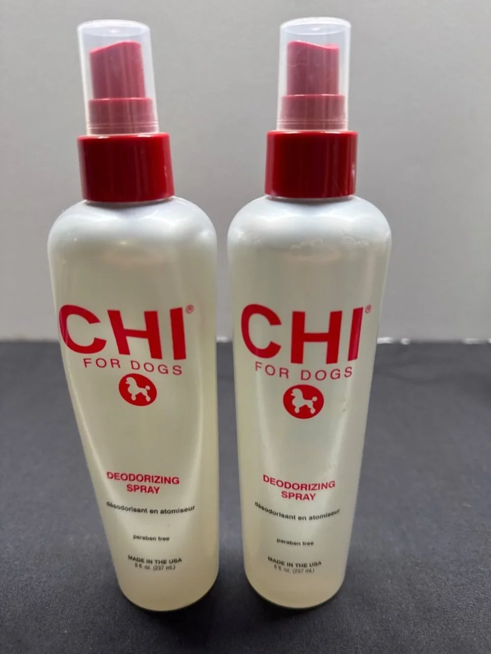 CHI For Dogs Deodorizing Spray Paraben-Free 8 Fl. Oz. (237 mL) Set of 2 Made In